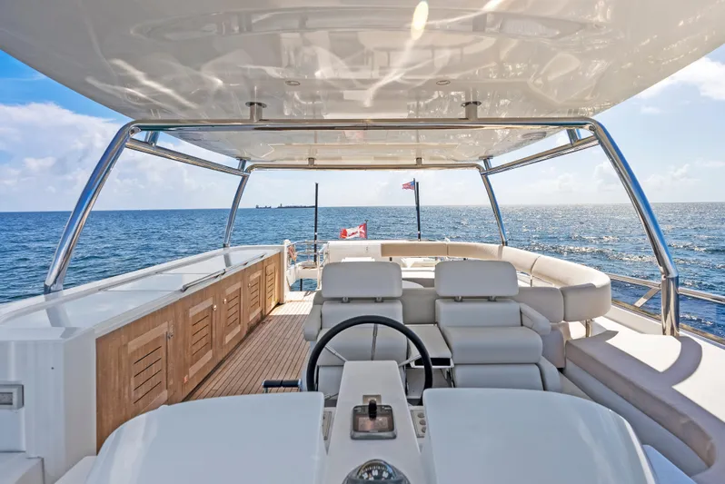  Yacht Photos Pics Luxurious 2016 Azimut Magellano 76 yacht interior with ocean view and elegant seating.