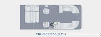 2023 Harris 230 Cruiser SLDH Tri-Toon