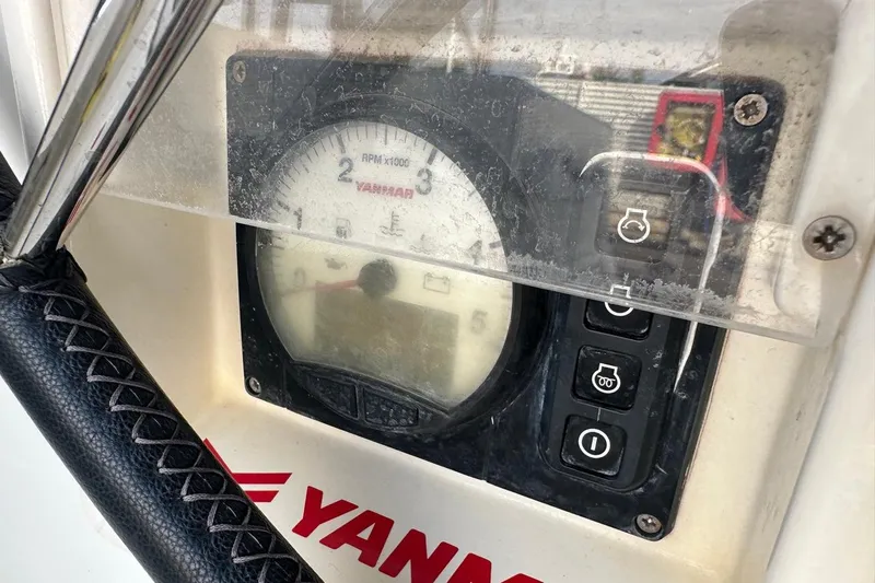 Margaret Yacht Photos Pics Yanmar engine control panel on a 2014 Beneteau Oceanis 48 sailboat.