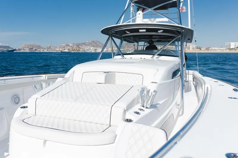 Galati Yacht Sales Trade Yacht Photos Pics 2024 Valhalla Boatworks V-55 luxury yacht cruising on open water.