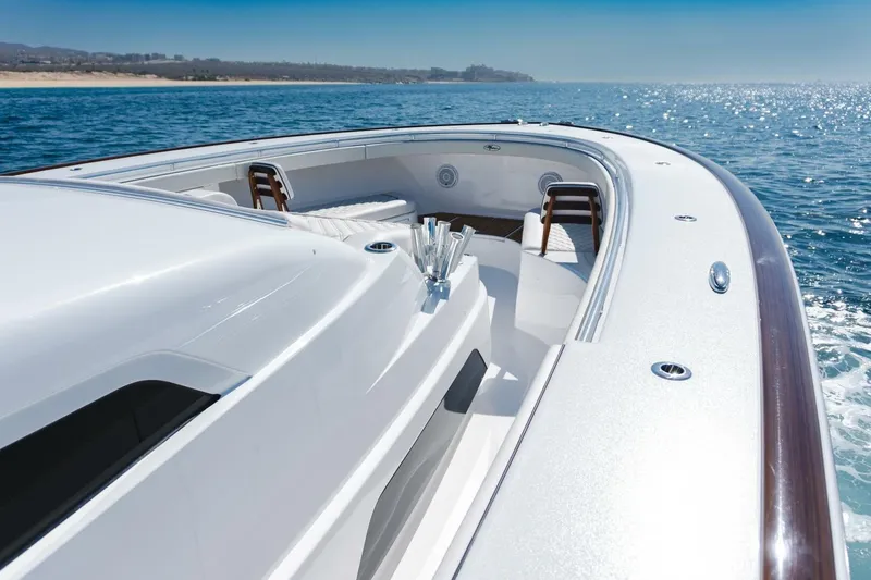 Galati Yacht Sales Trade Yacht Photos Pics 2024 Valhalla Boatworks V-55 cruising on a sunny ocean day.