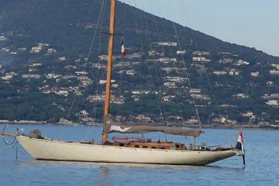 1939 Sailboat Race Bermudian Cutter