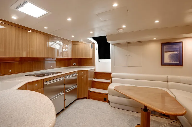 Good Stuff Yacht Photos Pics Viking 52 GOOD STUFF - Salon Entrance & Galley