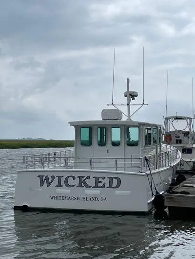  Yacht Photos Pics 2015 Wesmac Sport Fish boat "Wicked" docked at Whitemarsh Island, GA.