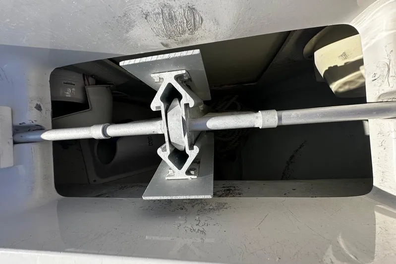  Yacht Photos Pics Anchor storage compartment on a 2020 SeaVee 390Z boat.