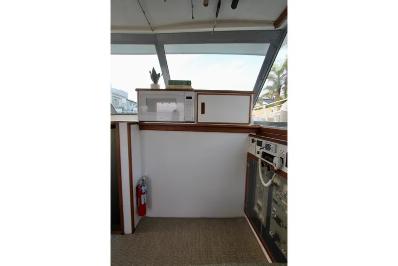 La Dorada Yacht Photos Pics Microwave and storage.