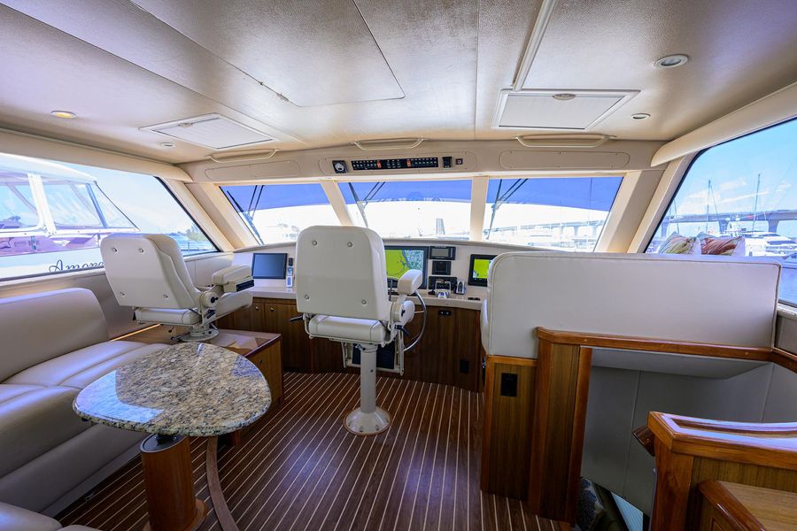 2006 Viking 61 Enclosed Bridge