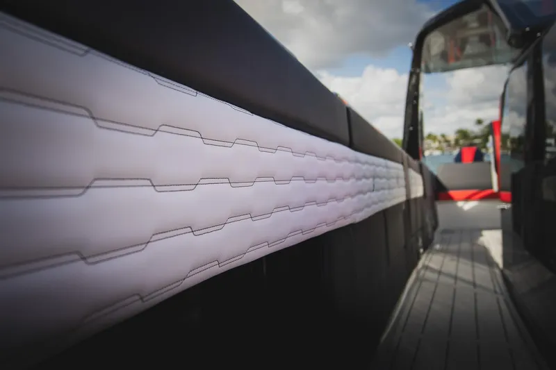  Yacht Photos Pics 2025 Cigarette 41 Nighthawk boat interior with modern design and sleek upholstery.