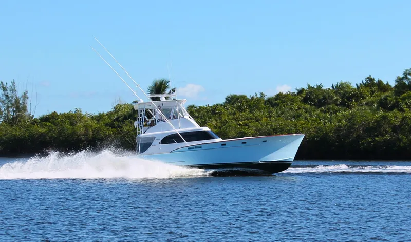 Big Blue Yacht Photos Pics Rybovich 45 BIG BLUE - Starboard Running Shot