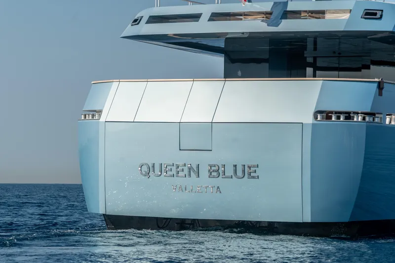 Queen Blue Yacht Photos Pics Luxury yacht "Queen Blue" by Baglietto, 44 Fast model, 2007, cruising on open sea.