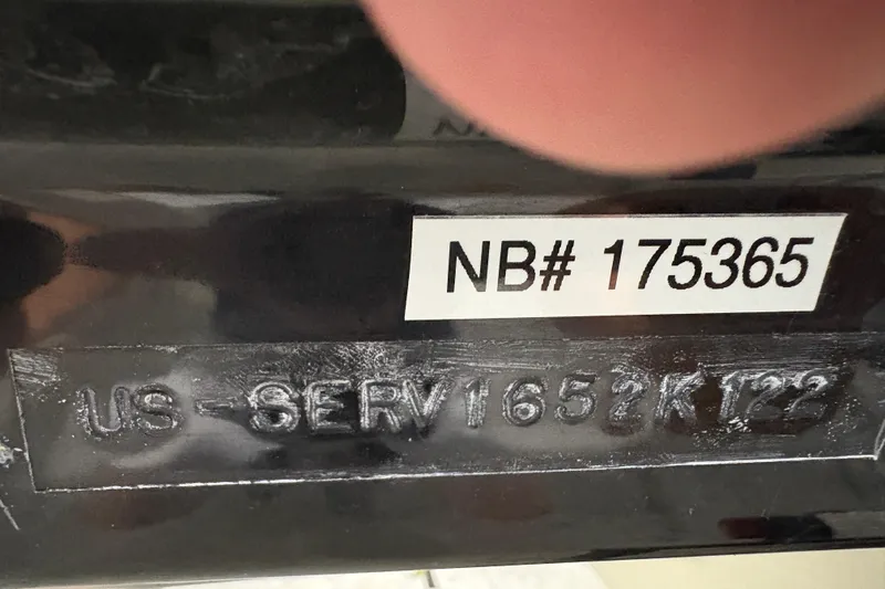  Yacht Photos Pics 2022 Sea Ray SDX 270 Outboard serial number plate with NB# 175365.