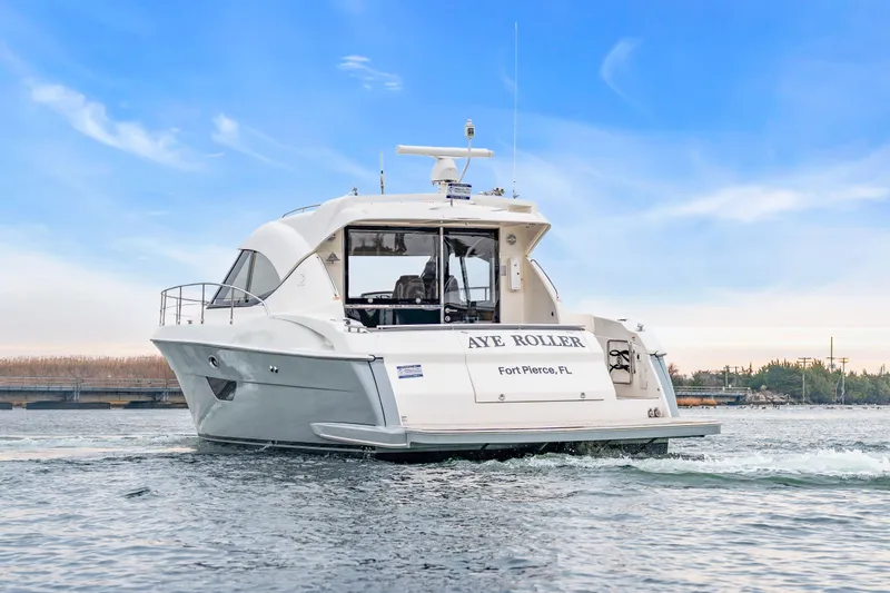 Ayeroller Yacht Photos Pics Riviera 44 Sport Yacht 2014 on water, Fort Pierce, Florida.