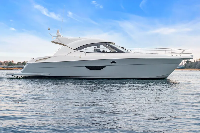 Ayeroller Yacht Photos Pics 2014 Riviera 44 Sport Yacht on calm water.