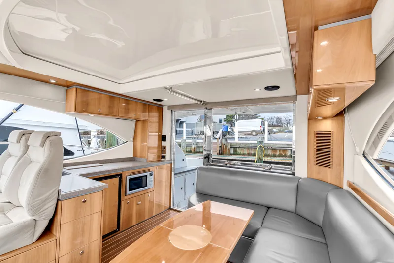 Ayeroller Yacht Photos Pics Interior of 2014 Riviera 44 Sport Yacht with modern amenities.