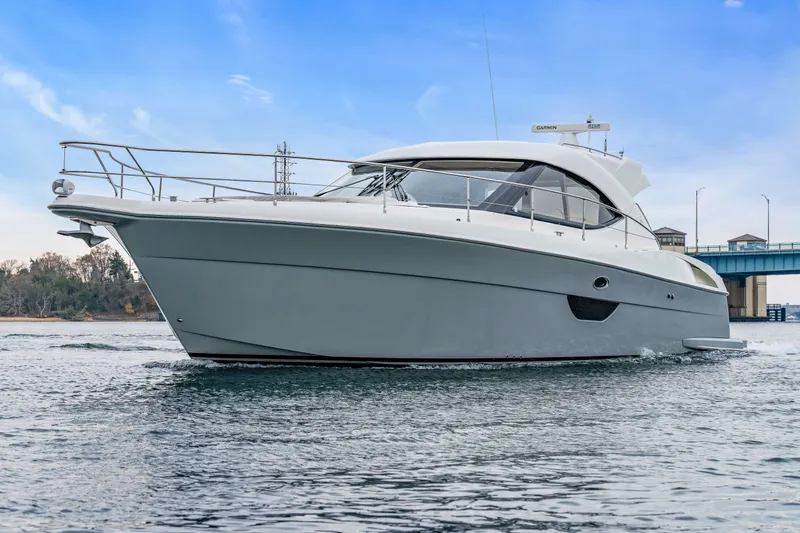 Ayeroller Yacht Photos Pics 2014 Riviera 44 Sport Yacht on calm water.