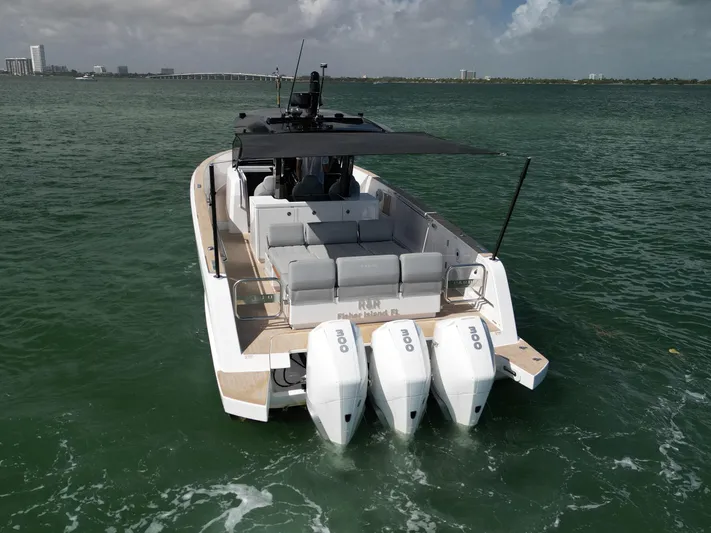 M/y Big Day Yacht Photos Pics 2022 Pardo Yachts 38 with triple engines cruising on open water.