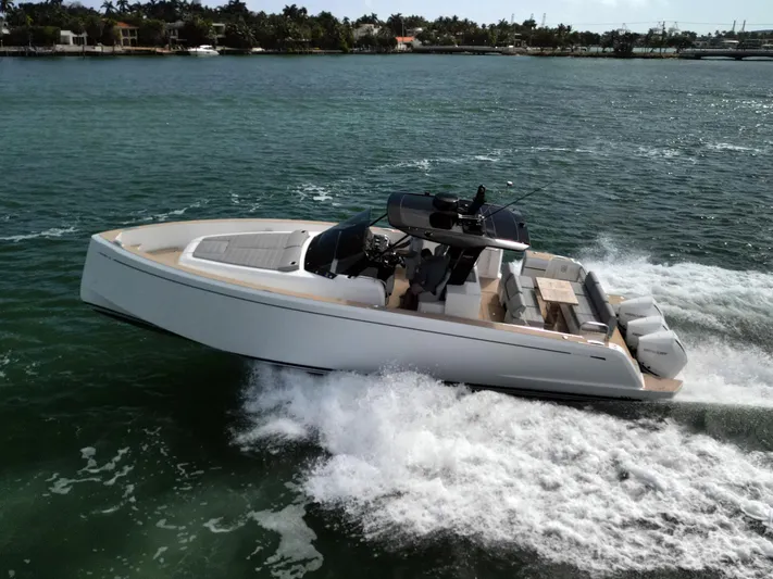 M/y Big Day Yacht Photos Pics 2022 Pardo Yachts 38 cruising on open water, showcasing sleek design and luxury features.