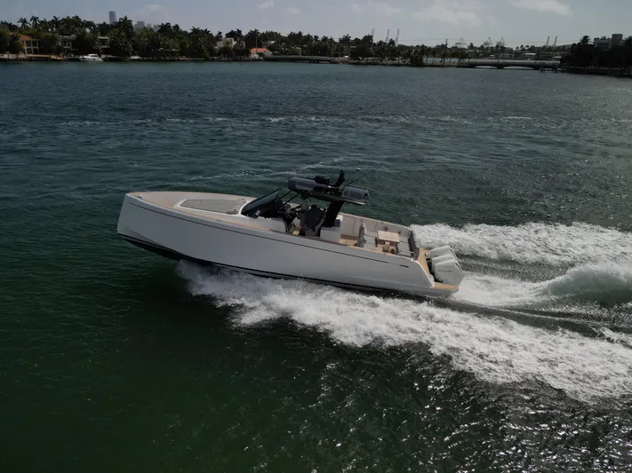 M/y Big Day Yacht Photos Pics Pardo Yachts 38, 2022 model, cruising on open water with scenic background.