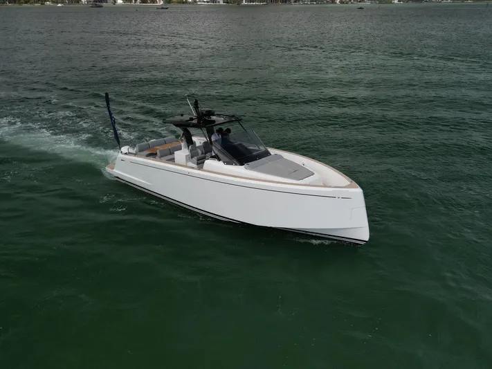 M/y Big Day Yacht Photos Pics 2022 Pardo Yachts 38 cruising on open water, sleek and modern design.