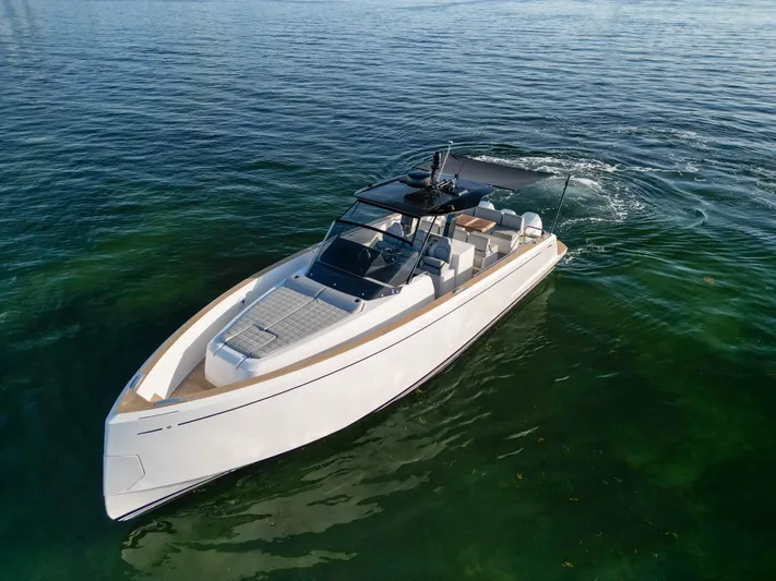 M/y Big Day Yacht Photos Pics 2022 Pardo Yachts 38 cruising on calm, clear waters.