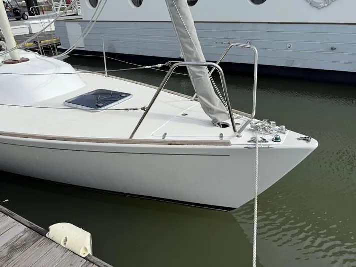 Easterly Yacht Photos Pics 2009 e Sailing Yachts e33 docked, showcasing sleek design and modern features.