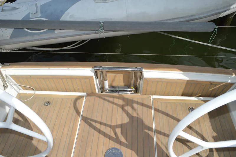 Monhegan Yacht Photos Pics Hanse 418 - Drop Down Transom w/ Ladder