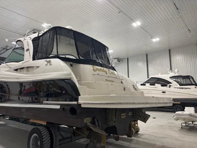 Daddy Cool Yacht Photos Pics 2008 Sea Ray 52 Sundancer yacht in indoor storage facility.