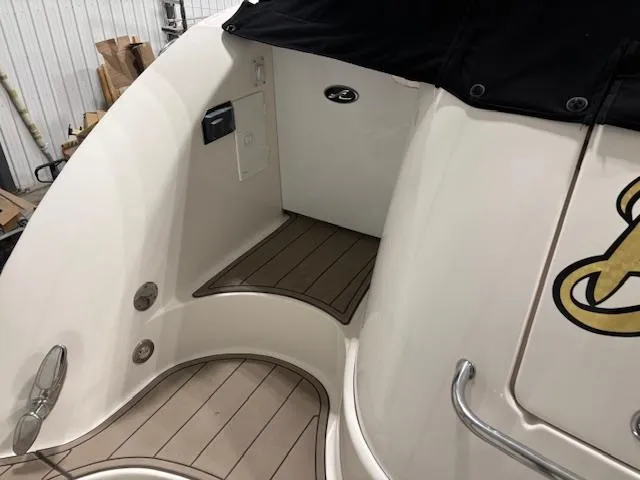 Daddy Cool Yacht Photos Pics 2008 Sea Ray 52 Sundancer boat deck with sleek design and wood accents.