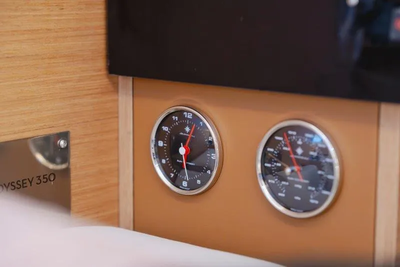  Yacht Photos Pics Interior gauges of 2025 Jeanneau Sun Odyssey 350 yacht.