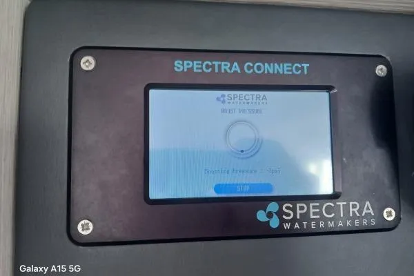 Andiamo Yacht Photos Pics Spectra Connect watermaker control panel on 2020 Leopard 43 Powercat yacht.