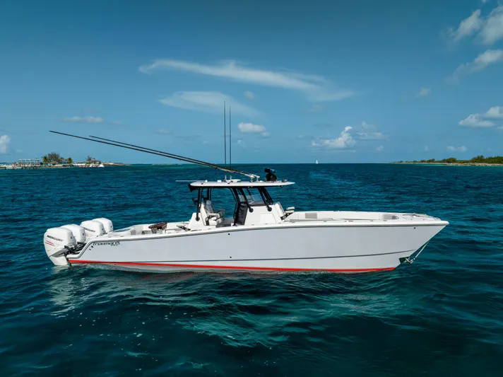  Yacht Photos Pics 2022 Freeman 37 VH boat on clear blue ocean under sunny sky.