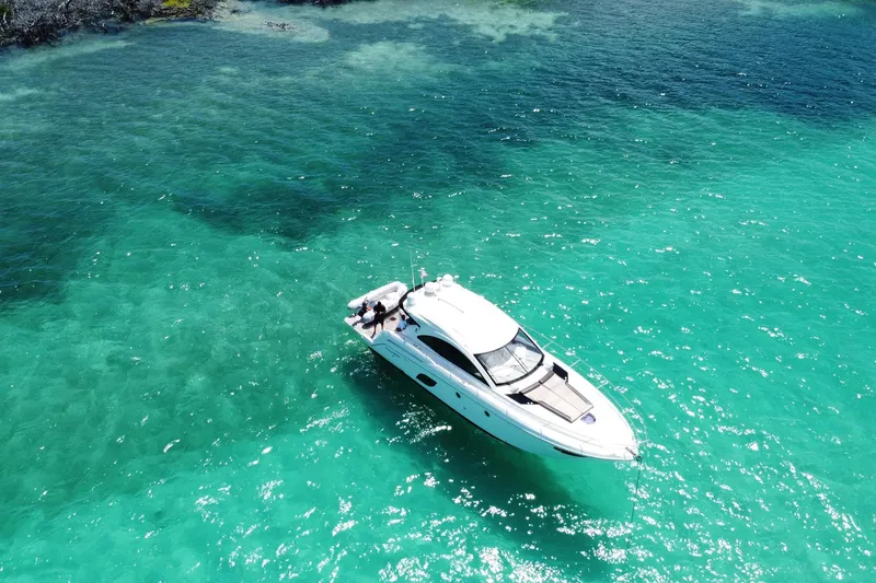 “amor Fati” Yacht Photos Pics Beneteau Gran Turismo 44 yacht cruising in clear turquoise waters, 2014 model.