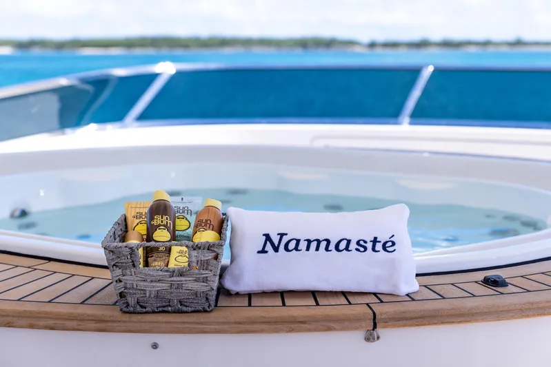 Namaste Yacht Photos Pics SUN DECK JACUZZI