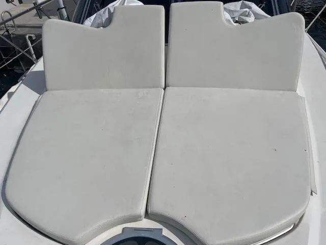 L Altro G Yacht Photos Pics Sunbathing cushions on 2006 Cranchi Atlantique 48 yacht deck.