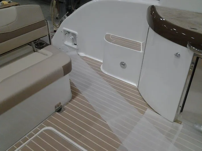  Yacht Photos Pics 2017 Formula 40 Performance Cruiser interior with beige seating and sleek design.