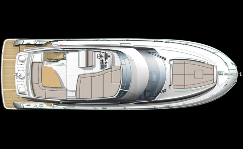The Office Yacht Photos Pics Top view of 2016 Prestige 500 yacht layout.