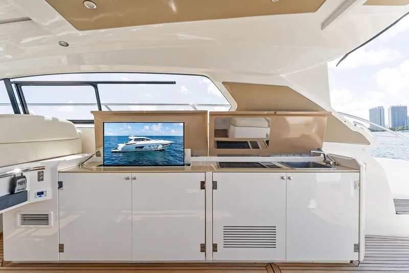 Manik Yacht Photos Pics Luxurious 2016 Azimut Atlantis 50 yacht interior with modern amenities and sleek design.