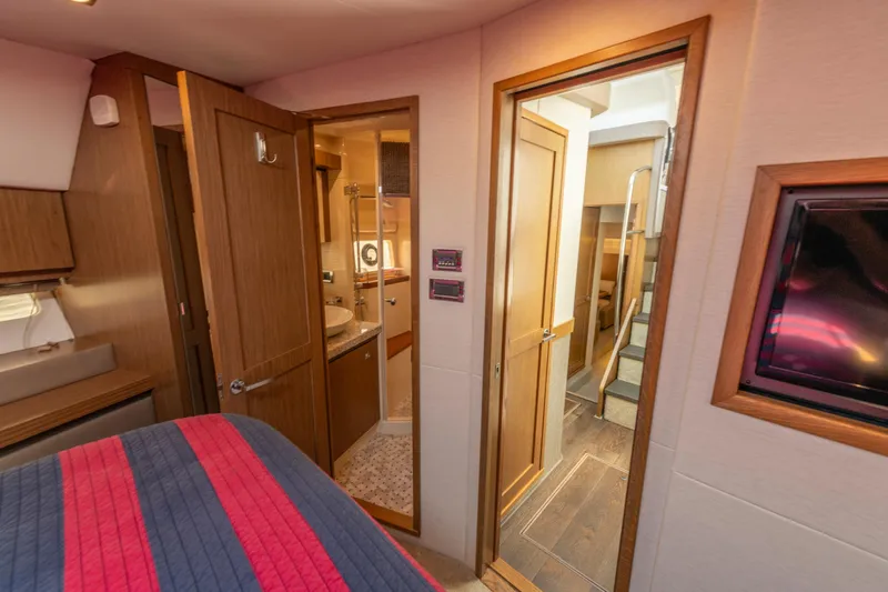  Yacht Photos Pics Luxurious interior of 2017 Sea Ray Fly 510 yacht with modern amenities.