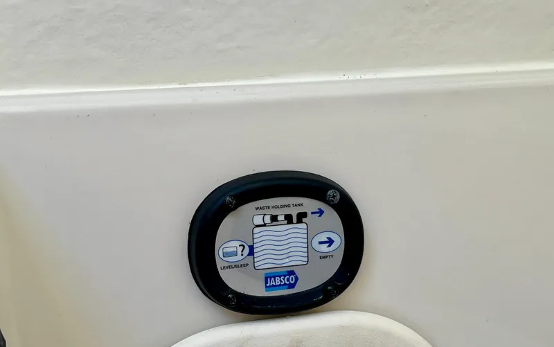  Yacht Photos Pics Waste holding tank indicator on 2023 Sailfish 290 CC boat.