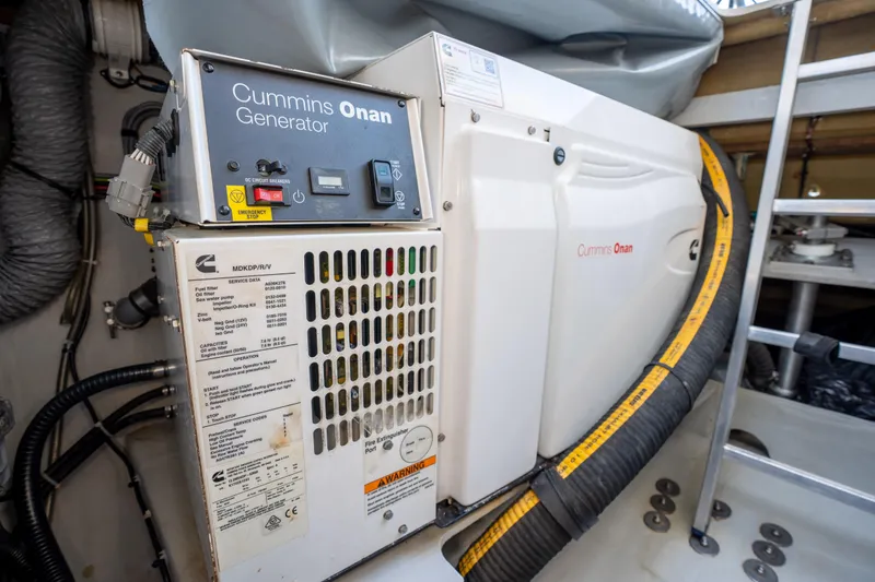  Yacht Photos Pics Cummins Onan generator in 2019 Fountaine Pajot Ipanema 58 yacht engine room.