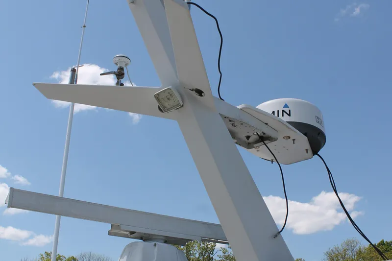 Sweet Freedom Yacht Photos Pics Navigation equipment on a 1984 Broward CPMY yacht.
