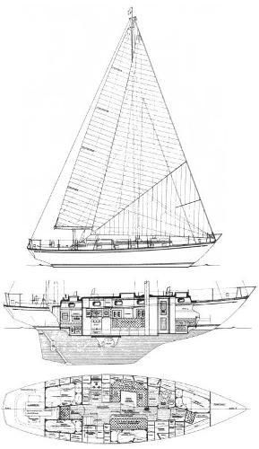 1983 Mason 43 Aft Cockpit Cutter
