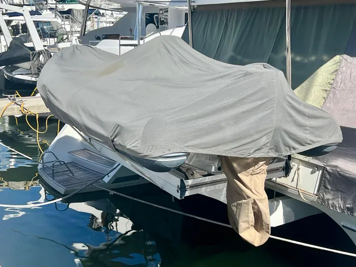  Yacht Photos Pics Covered Lagoon 620 catamaran docked at marina, 2017 model.