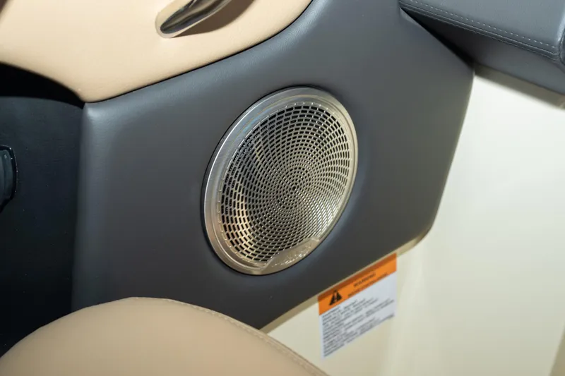  Yacht Photos Pics Speaker detail in 2026 Chris-Craft Sportster 28 boat interior.