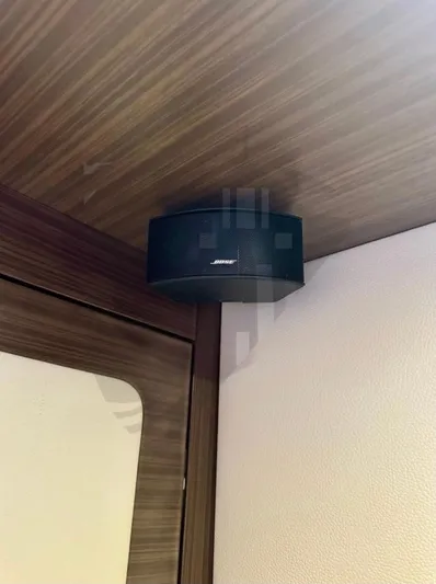 Saint George Yacht Photos Pics Bose speaker mounted on Azimut 55S yacht interior, 2015 model.