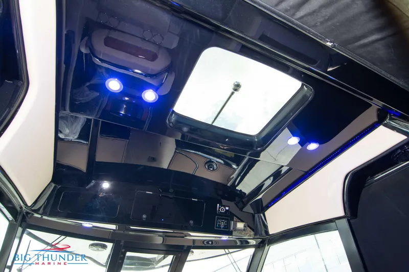  Yacht Photos Pics 2024 Chris-Craft CALYPSO 35 CP interior roof with skylight and LED lighting.