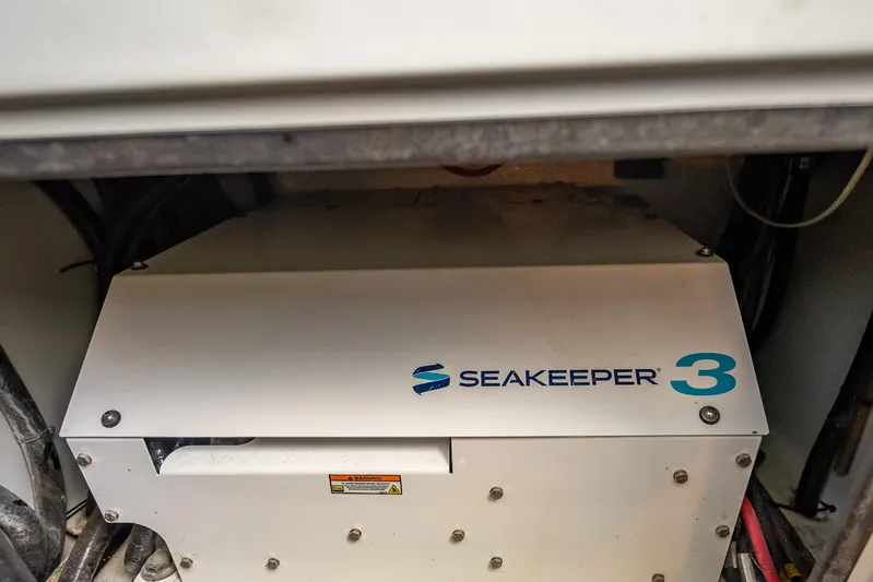 Clean Trade-ins Accepted - Bring Offers Yacht Photos Pics Seakeeper 3 stabilizer in 2021 Contender 44 CB boat engine room.