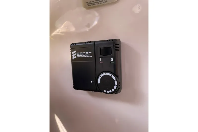 Old Fashioned (reserved) Yacht Photos Pics Espar heater control system in 2011 Back Cove 29 boat interior.