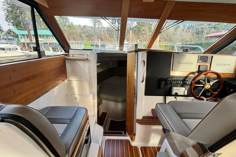  Yacht Photos Pics Interior of 2021 Cutwater C-32 CB yacht with modern amenities.