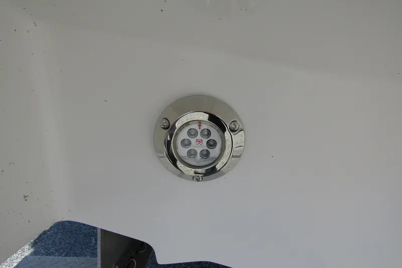  Yacht Photos Pics Close-up of a 2025 Nimbus Commuter 11 boat's underwater light fixture.